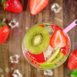 Strawberry Kiwi Lemonade Refreshing Beverage Recipe