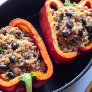 Stuffed Bell Peppers with Quinoa and Black Beans Main Dish Recipe 1