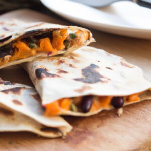 Sweet Potato and Black Bean Breakfast Quesadilla Easy Recipe