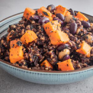 Sweet Potato and Black Bean Quinoa Healthy Side Dish Recipe