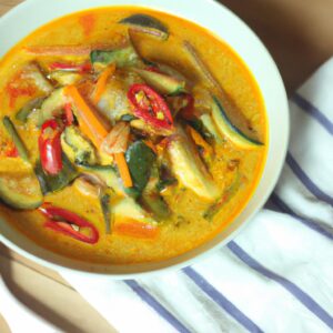 Thai Vegetable Curry with Coconut Milk Lunch Recipe