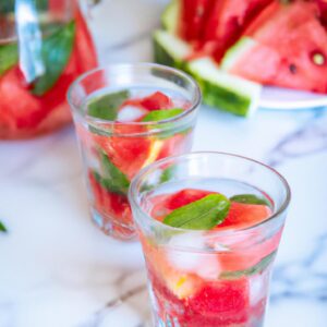 Watermelon Mint Infused Water Refreshing Beverage Recipe