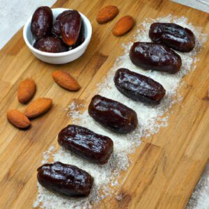 Almond Butter Stuffed Dates Sweet and Healthy Dessert Recipe