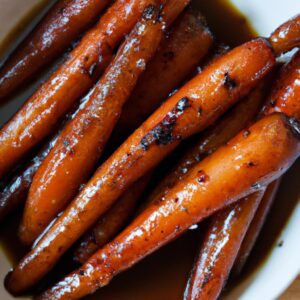 Balsamic Glazed Roasted Carrots Delicious Dinner Side Dish