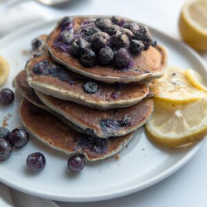 Blueberry Lemon Chia Pancakes Delicious Breakfast Recipe