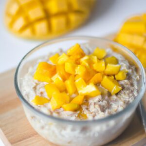 Coconut Mango Overnight Oats Healthy Breakfast Recipe