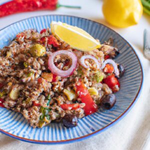 Greek Quinoa Salad Healthy Side Dish Recipe