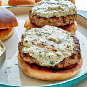 Greek Turkey Burgers with Tzatziki Sauce Flavorful Lunch Recipe