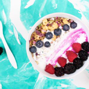 Greek Yogurt and Berry Acai Bowl Healthy Breakfast Recipe