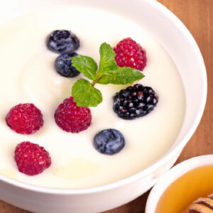 Greek Yogurt with Mixed Berries and Honey Healthy Breakfast Recipe