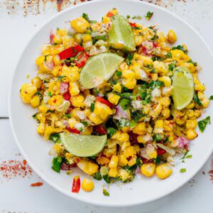 Mexican Street Corn Salad with Lime Dressing Refreshing Salad Recipe