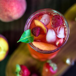 Peach Raspberry Lemonade Refreshing Beverage Recipe