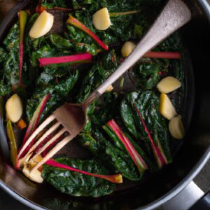 Sauteed Swiss Chard with Garlic and Lemon Side Dish Recipe