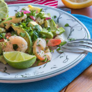 Shrimp and Avocado Salad with Lime Cilantro Dressing Refreshing Salad Recipe