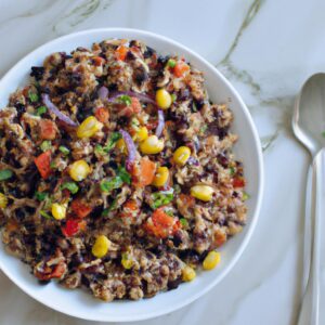 Southwest Quinoa Salad with Black Beans and Corn Healthy Lunch Recipe