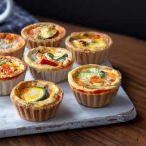 Vegetable and Egg Quiche Cups Easy Breakfast Recipe